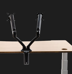 Brazo Monitor Dual de Resorte Gas Gamer - Negro-ergo2play.myshopify.com-