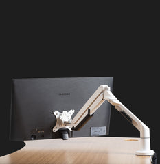 Brazo Monitor Individual de resorte a gas Gamer - Blanco-ergo2play.myshopify.com-