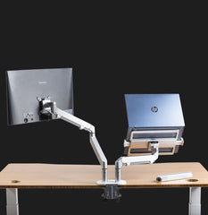 Brazo Monitor/Laptop Dual de Resorte Gas Gamer-ergo2play.myshopify.com-